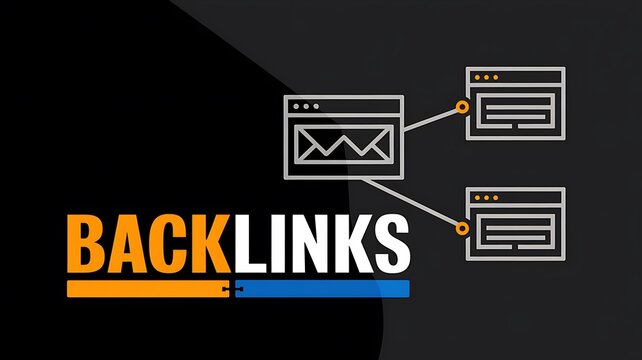 Illustration of the word backlinks