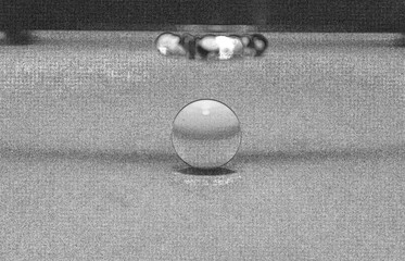 Billiard balls, Pencil drawn sketch illustration