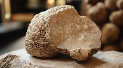 Fototapeta premium The White Truffle Festival in San Miniato. a holiday in Italy. white truffle