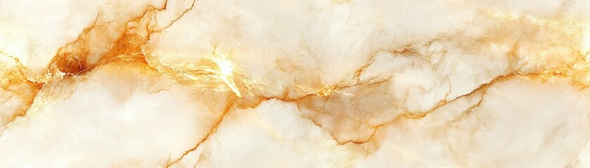 Seamless marble texture in light tan with soft gold veins, [Abstract Background Marble], [Warm and natural]