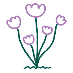 Doodle Flower Hand Drawn Illustration