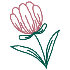 Doodle Flower Hand Drawn Illustration