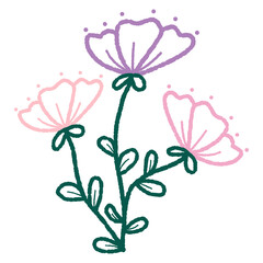 Doodle Flower Hand Drawn Illustration