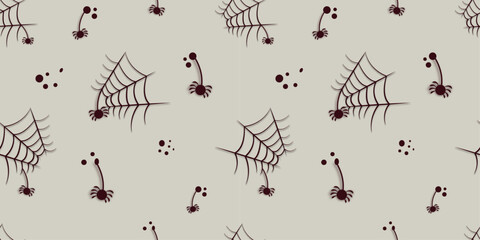 Seamless Spider with Spider Web Style