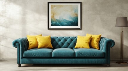 modern living room with sofa