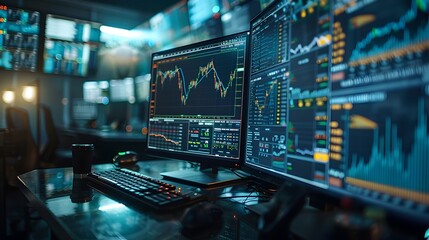 Advanced Data Analytics Interface Monitoring Financial Transactions for Fraud Detection in High Tech Control Room