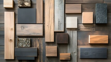 Rustic wooden frame on weathered log wall, reminiscent of old cabin in secluded village