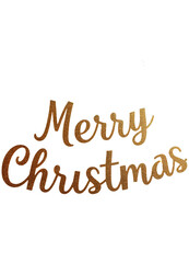 3d render of a Merry Christmas on white background