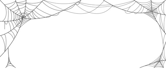 Halloween spider web frame
