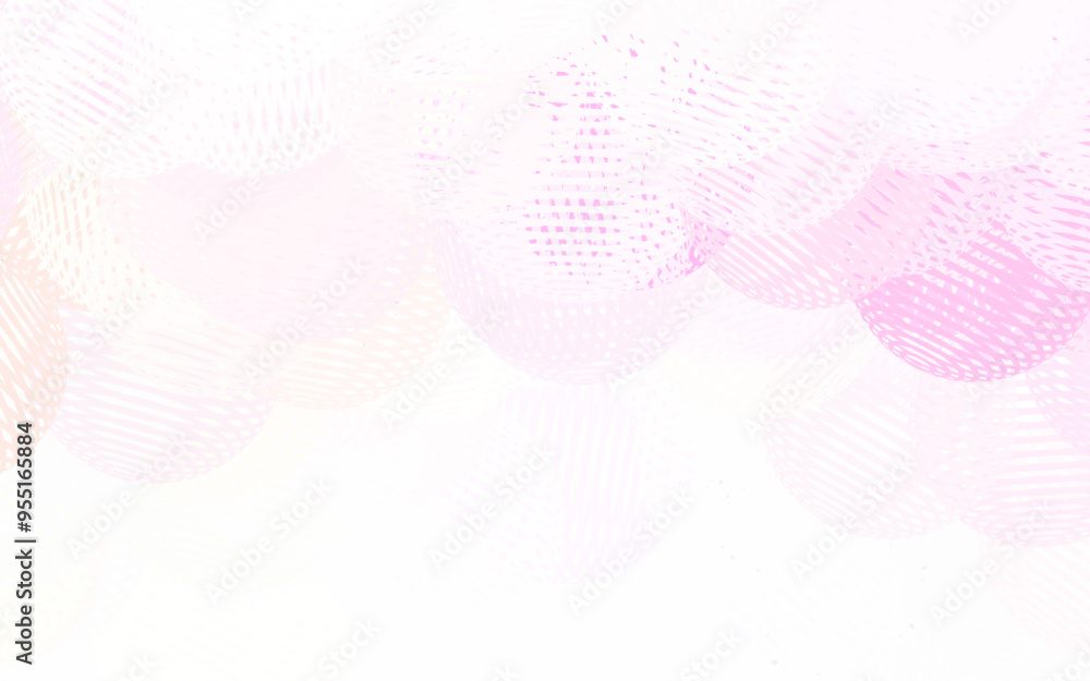 Poster light pink, yellow vector pattern with random forms.