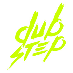 Dub Step Techno Hard Style Logo Text Quote Saying Letters Design DJ Mixing Console Vinyl Record Music Night Party Dancing Clubbers Raver Cool Dance Fun Sounds Disco Rave Club Festival Concert Lovers