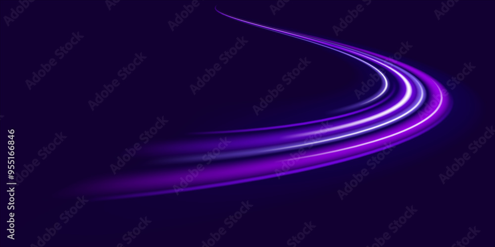 Poster speed connection vector background. vector swirl trail effect. abstract vector fire circles, sparkli