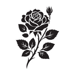 creative rose design using adobe illustrator and vactor..