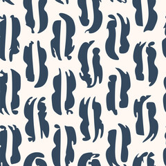 Seamless pattern with a simple abstract drawing. Vector illustration.