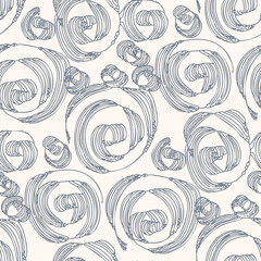 Seamless pattern with a simple abstract drawing. Vector illustration.