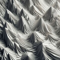 201 Origami Folds A precise geometric texture with crumpled pape