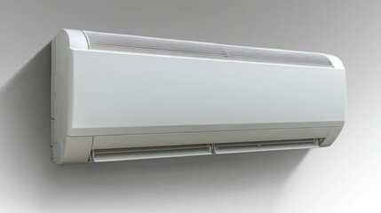 Cool air emanates from a contemporary air conditioning unit, enhancing comfort indoors