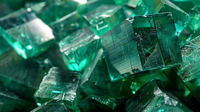 Discover the beauty of emerald crystals nestled in natural settings at a stunning location