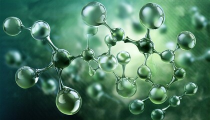 Green molecules,3d render of a dna green molecule,molecule electron  chemistry molecules green , 3d render of dna molecule