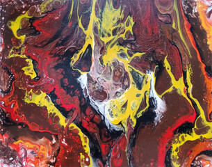 Acrylic painting. Fluid art. Marble texture abstract background. Vector illustration.