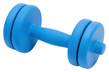 PNG Blue dumbbell sports blue gym.