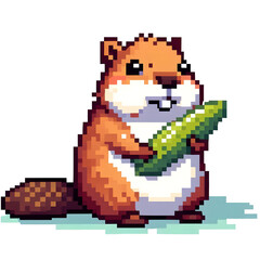 비버, 픽셀아트 (Beaver, Pixel Art)