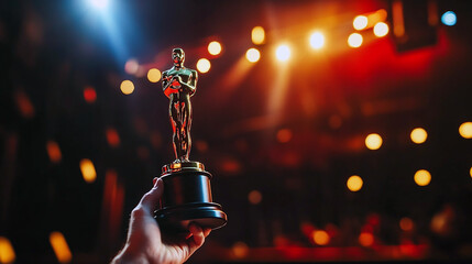 a best performer award being resented