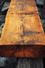 Rough Sawn Board Texture, Photorealistic with Warm Feeling. AI generated illustration