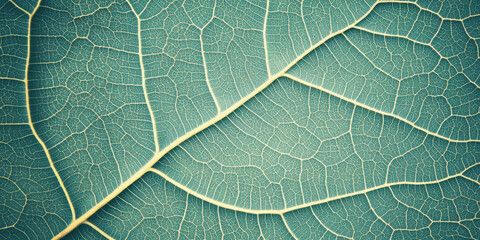 Obraz premium Macro texture of dried translucent leaf with veins, natural background