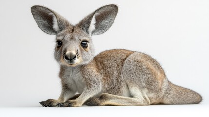 Fototapeta premium Detailed drawing of a kangaroo's head