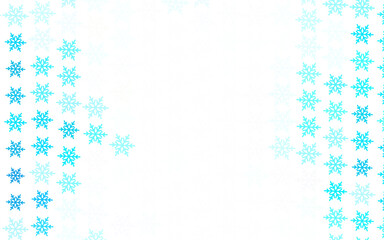 Light Yellow vector background with beautiful snowflakes, stars.