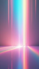 abstract prism light rainbow reflection background with vibrant holographic pastel colors, creating stunning and dreamy visual effect, digital art, fashion design, shiny flare glossy texture