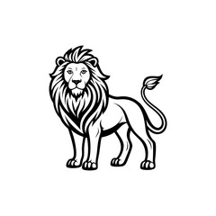 lion vector art illustration 