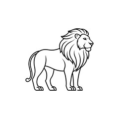 lion vector art illustration 