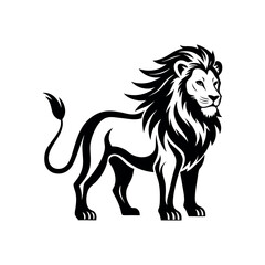 lion vector art illustration 