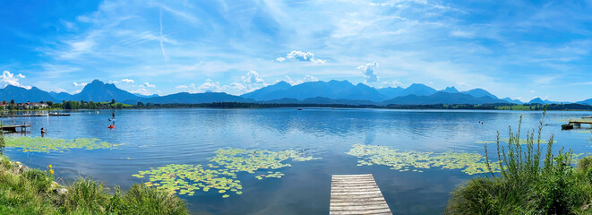 Panorama Hopfensee im Sommer