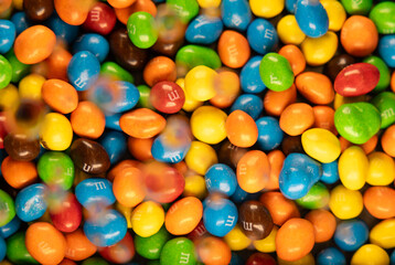 Colored candy in a still life