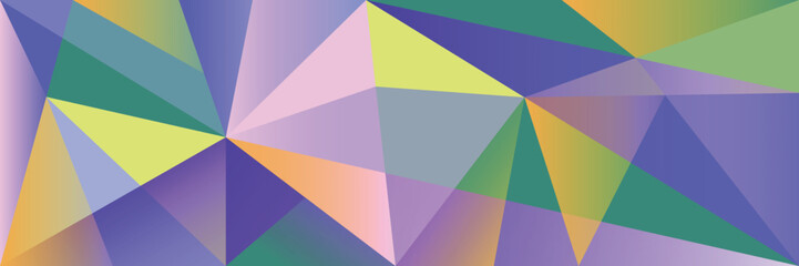 Colorful abstract polygonal background with soft gradients