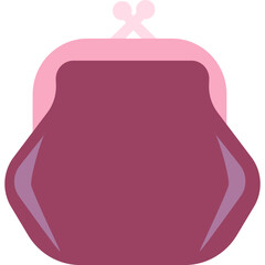 Vintage purse icon old money wallet vector