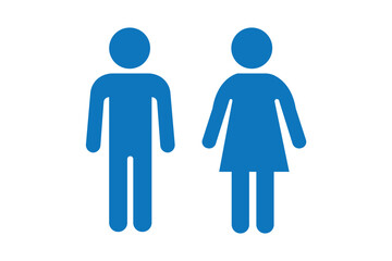 Man and woman icons set. male and female sign and symbol. Girls and boys