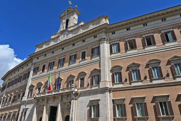 Roma, il Palazzo di Montecitorio
