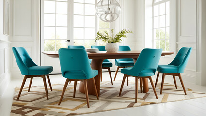 Fototapeta premium This sentence captures the essence of a modern living room while incorporating many of the provided keywords