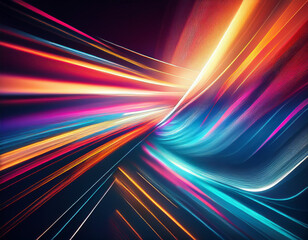 Dynamic Motion Blur Abstract Vibrant and Colorful Background Capturing Speed, Energy, and Flow
