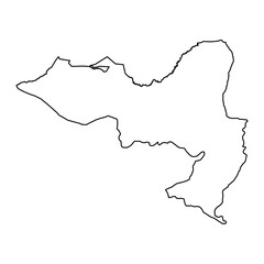 Zhob district map, administrative division of Pakistan. Vector illustration.