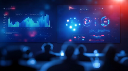 Fototapeta premium An innovative marketing strategy presentation
