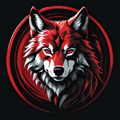 Wolf logo, wolf mascot, wolf illustration	