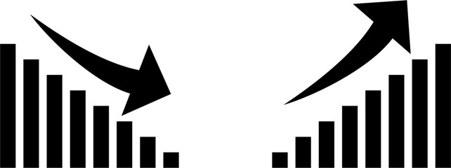 business finance graph vector ,graph symbol icon