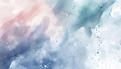 Obraz premium Soft watercolor splashes or strokes in muted tones, offering an artistic yet understated look