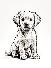 Dog coloring page