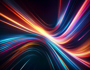 Obraz premium Dynamic Motion Blur Abstract Vibrant and Colorful Background Capturing Speed, Energy, and Flow